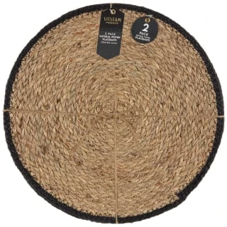 B&M Urban Paradise Woven Placemats 2pk - Natural 1 B&M Urban Paradise Woven Placemats 2pk - Natural