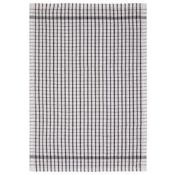 B&M Check Tea Towels - Black 3pk -Cheap Home Style Store 380307 3pk check tea towels black 3