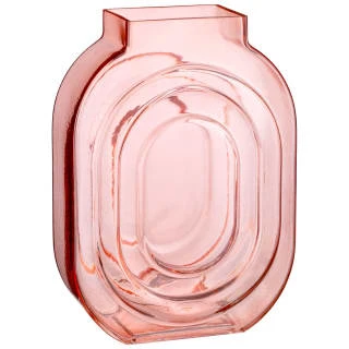 B&M Glass Vase - Blush 1 B&M Glass Vase - Blush