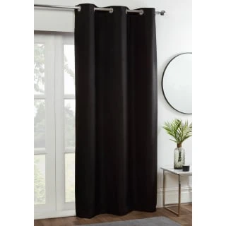 B&M Kent Woven Blackout Panel 54 X 86" - Black 1 B&M Kent Woven Blackout Panel 54 X 86" - Black