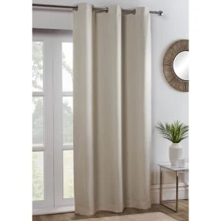 B&M Kent Woven Blackout Panel 54 X 86" - Cream 1 B&M Kent Woven Blackout Panel 54 X 86" - Cream