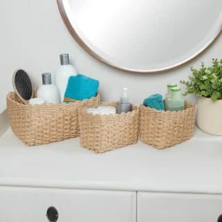 Samos Set Of 3 Storage Rope Baskets 3pk - Natural 1 Samos Set Of 3 Storage Rope Baskets 3pk - Natural