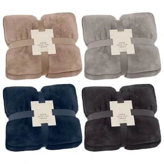 Heritage Collection Aspen Faux Fur Throw - Mink 5 Heritage Collection Aspen Faux Fur Throw - Mink - Image 5