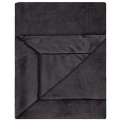Heritage Collection Aspen Faux Fur Throw - Charcoal -Cheap Home Style Store 383182 aspen throw charcoal 2
