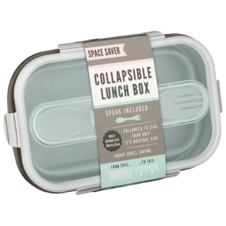 B&M Collapsible Lunch Box - Sage 1 B&M Collapsible Lunch Box - Sage