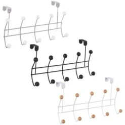 B&M 10 Ball Overdoor Hooks - Silver -Cheap Home Style Store 383570 10 ball overdoor hooks main