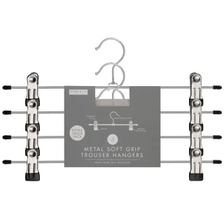 Metal Soft Grip Clip Hangers 4pk 1 Metal Soft Grip Clip Hangers 4pk