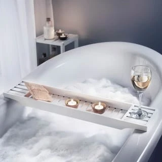 B&M White Over Bath Rack 1 B&M White Over Bath Rack