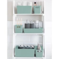 Soho Storage Tub 10 X 30 X 10cm - Sage -Cheap Home Style Store 384326 384406 384419 soho box sage group1 1