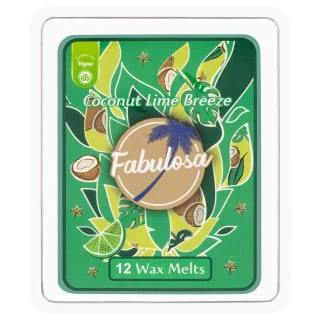 Fabulosa Wax Melts 12pk - Coconut Lime Breeze 1 Fabulosa Wax Melts 12pk - Coconut Lime Breeze