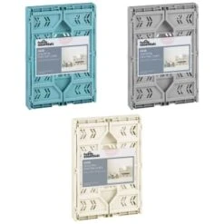 Midi Stacking Fold Flat Crate 30.6 X 20.5 X 12.6cm - Cream -Cheap Home Style Store 384970 384974 384975 home essentials midi stacking fold flat crate main 2