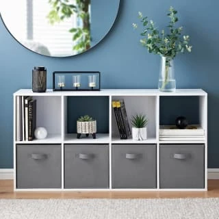 Lokken 8 Cube Shelving Unit With 4 Baskets 2 Lokken 8 Cube Shelving Unit With 4 Baskets - Image 2