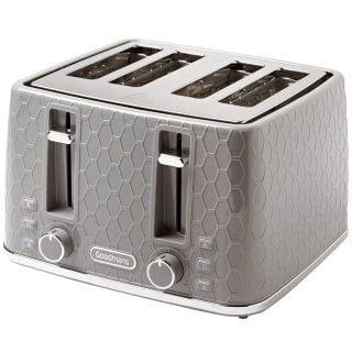 Goodmans Textured 4 Slice Toaster - Grey 1 Goodmans Textured 4 Slice Toaster - Grey
