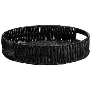 B&M Black Woven Tray 1 B&M Black Woven Tray
