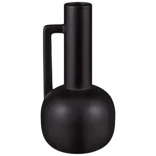 B&M Black Ceramic Vase 1 B&M Black Ceramic Vase