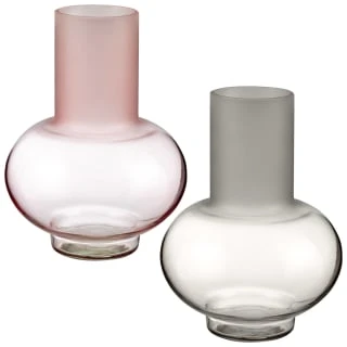 B&M Frosted Vase - Grey 2 B&M Frosted Vase - Grey - Image 2