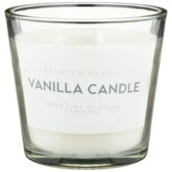 Large Vanilla Wax Candle
