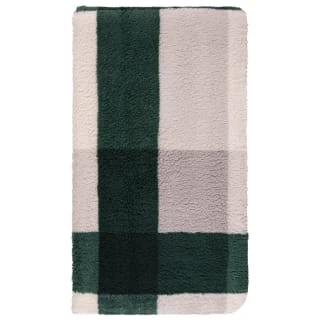 B&M Highland Green Check Sherpa Doublesided Throw 3 B&M Highland Green Check Sherpa Doublesided Throw - Image 3
