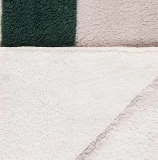 B&M Highland Green Check Sherpa Doublesided Throw 4 B&M Highland Green Check Sherpa Doublesided Throw - Image 4