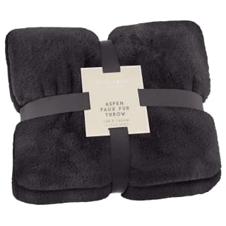 B&M Aspen Throw - Black 1 B&M Aspen Throw - Black
