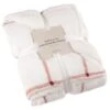 B&M Winston Check Sherpa Throw - White