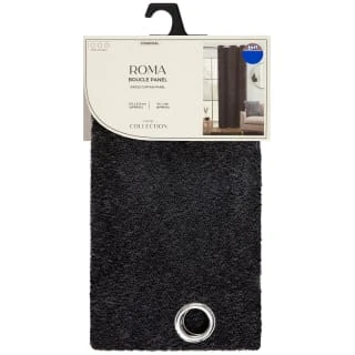 B&M Roma Boucle Panel 54 X 86" - Charcoal 1 B&M Roma Boucle Panel 54 X 86" - Charcoal