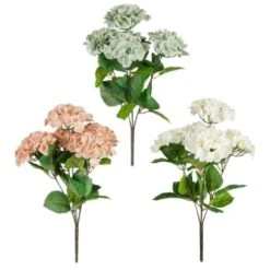 B&M Hydrangea Artificial Flower Bunch - Mink -Cheap Home Style Store 389095 hydrangea bunche group