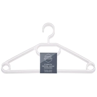 B&M Swivel Hook Hangers 8pk - White 1 B&M Swivel Hook Hangers 8pk - White