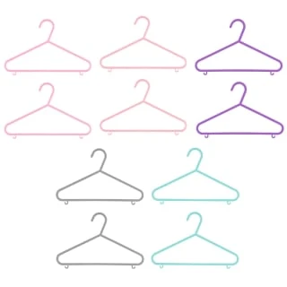 B&M Children's Hangers 10pk - Pastel 2 B&M Children's Hangers 10pk - Pastel - Image 2