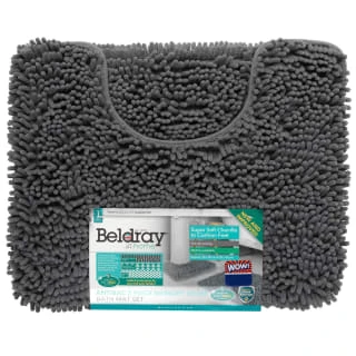 B&M Noodle Bath Mat Set - Charcoal 2 B&M Noodle Bath Mat Set - Charcoal - Image 2