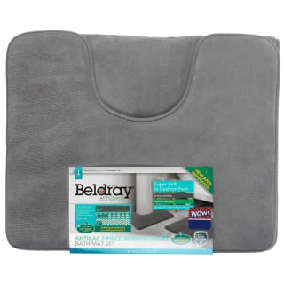 B&M Bath Mat Set - Grey 1 B&M Bath Mat Set - Grey