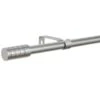 B&M Small Silver Barrel Curtain Pole 122-213cm