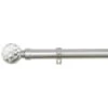 B&M Shiny Nickle Gem Curtain Pole 70 - 120cm