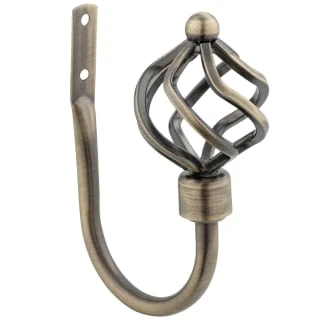 B&M Antique Brass Mace Curtain Hold Backs 2pk 2 B&M Antique Brass Mace Curtain Hold Backs 2pk - Image 2