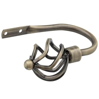 B&M Antique Brass Mace Curtain Hold Backs 2pk 1 B&M Antique Brass Mace Curtain Hold Backs 2pk