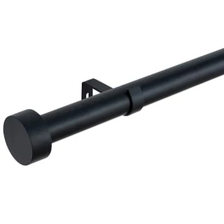 B&M Black Stud End Curtain Pole 120 - 220cm 1 B&M Black Stud End Curtain Pole 120 - 220cm