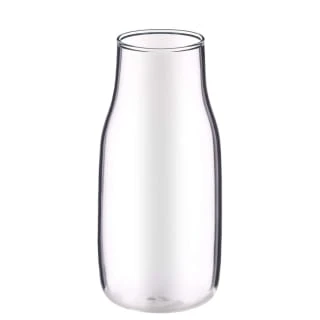 B&M Small Glass Carafe With Cork Lid 2 B&M Small Glass Carafe With Cork Lid - Image 2