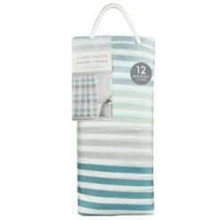 Blue Stripe Printed Shower Curtain