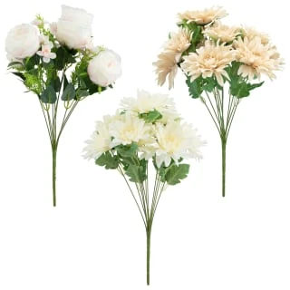 B&M Large Flower Bunch - Cream 3 B&M Large Flower Bunch - Cream - Image 3