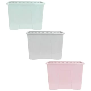 B&M Storage Box With Lid 80L - Sage 5 B&M Storage Box With Lid 80L - Sage - Image 5