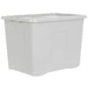 B&M Storage Box With Lid 80L - Grey