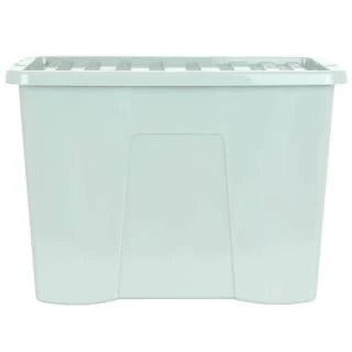 B&M Storage Box With Lid 80L - Sage 3 B&M Storage Box With Lid 80L - Sage - Image 3