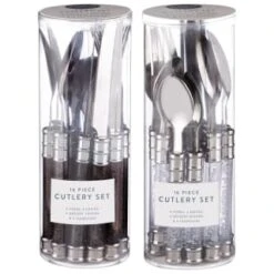 Simply Everyday Bubble Cutlery Set 16pc - Charcoal 5 Simply Everyday Bubble Cutlery Set 16pc - Charcoal -Cheap Home Style Store 392130 16 piece cutlery set clear