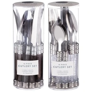 Simply Everyday Bubble Cutlery Set 16pc - Charcoal 3 Simply Everyday Bubble Cutlery Set 16pc - Charcoal - Image 3