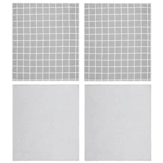 Microfibre Tea Towels 4pk - Check 3 Microfibre Tea Towels 4pk - Check - Image 3