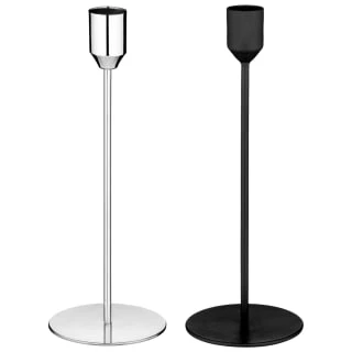 Karina Bailey Dinner Candle Holder - Chrome 2 Karina Bailey Dinner Candle Holder - Chrome - Image 2