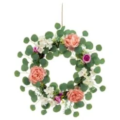 Bloom Spring Flowers Wreath - Pink