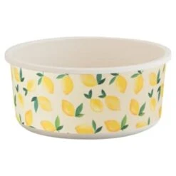 B&M Round Tubs 2pk - Lemons -Cheap Home Style Store 392928 2pk reuse and repurpose round tubs lemon 2