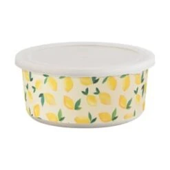 B&M Round Tubs 2pk - Lemons -Cheap Home Style Store 392928 2pk reuse and repurpose round tubs lemon 5