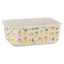 B&M Rectangular Tubs 2pk - Lemons -Cheap Home Style Store 392929 2pk reuse and repurpose rectangle tubs lemon